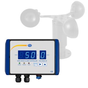 Wireless Wind Speed Anemometer with Alarm Controller