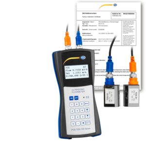 Ultrasonic Flow Meter PCE-TDS 100 Series Incl. ISO Calibration Certificate
