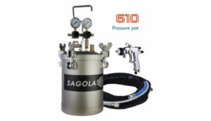 Sagola 610 pressure pot complete set with gun and hoses