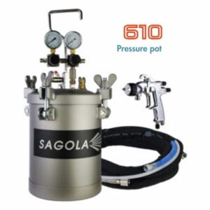Sagola 610 pressure pot complete set with gun and hoses
