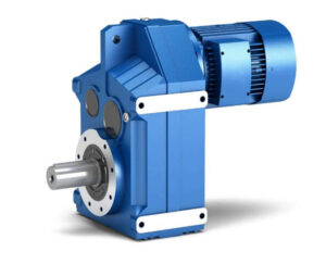 Helical gear motor